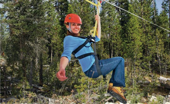 Ziplining in Napa Valley